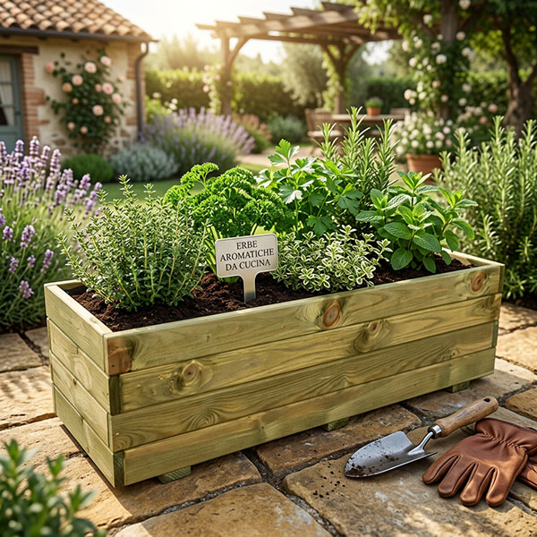 Pircher Fioriera Preassemblata in Pino Impregnato MM600X400X300H - PIRCHER OBERLAND - Immagine 2